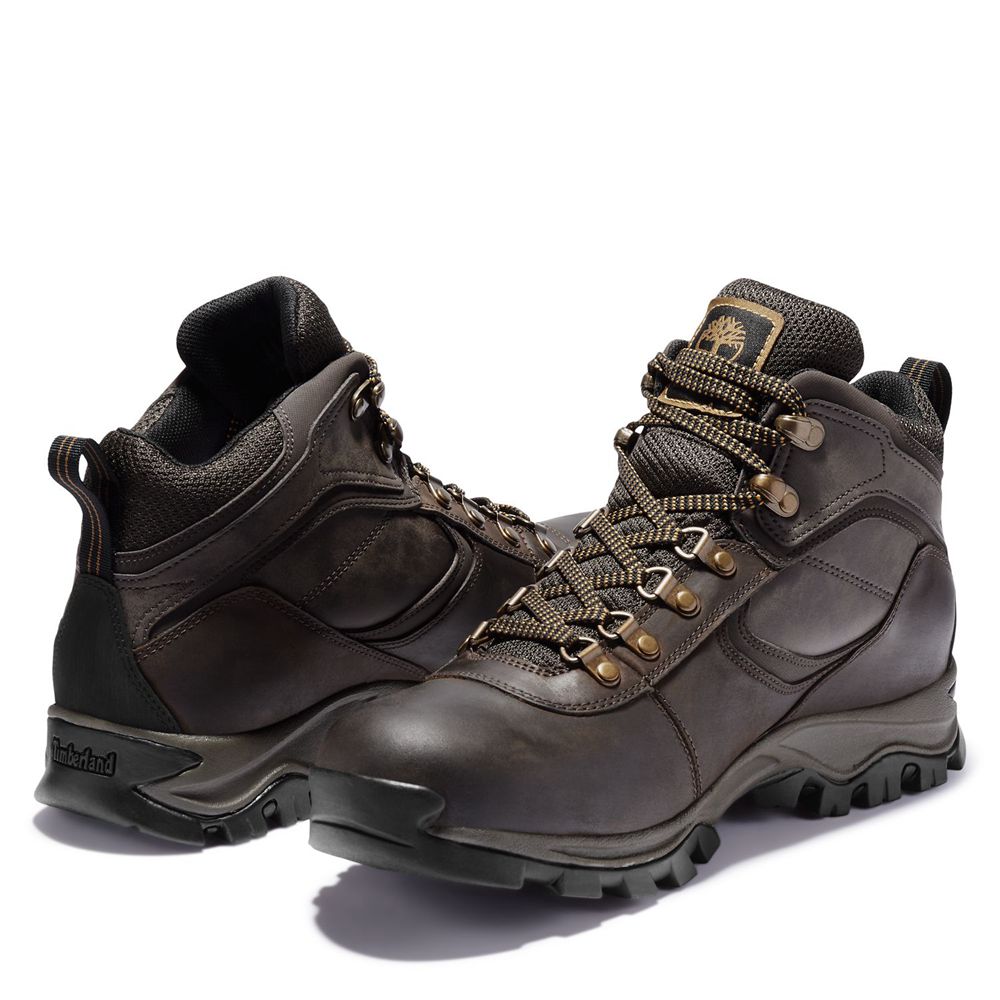 Botas de Montaña Timberland Hombre Mt. Maddsen Mid Waterproof Marrones Oscuro - Chile AOH-291086